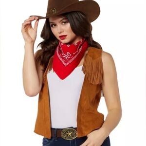 Spirit Tan Vest with Fringe